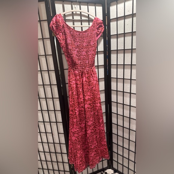 NWT FREE PEOPLE RARE- UltraViolet Raspberry Combo Dress - Picture 6 of 8